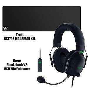 Razer BlackShark V2 USB Enhancer 7.1 Gaming Kulakl�k (XXL Mousepad Hediye)