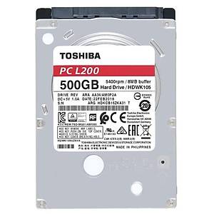 Toshiba 2.5 500GB L200 8MB 5400RPM HDWK105UZSVA