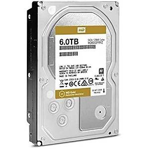 Western Digital Gold 3.5 Sata III 6Gb/s 7200 RPM 6 TB 128MB Enterprise WD6002FRYZ HDD & Harddisk