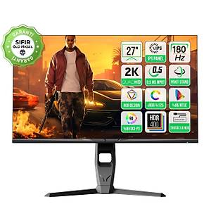 GamePower Royal T20 27 In� RGB 180Hz 0.5Ms 2K QHD Flat IPS Pivot FreeSync, Gsync Oyuncu Monit�r�