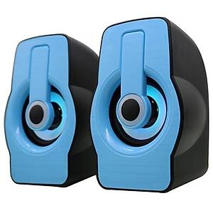 Snopy SN-X23 RGB I��kl� 3W*2 Siyah/Mavi USB Speake