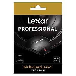 Lexar LRW500URB USB 3.1 Type-C  CF / SD Micro SD UHS-II ��l� Haf�za Kart� Adapt�r�