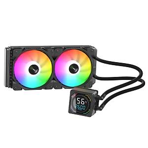 GamePower Skadi Square 240 ARGB S�cakl�k Ekranl� S�v� ��lemci So�utma