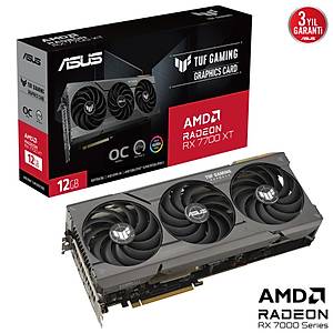Asus TUF-RX7700XT-O12G-GAMING 12GB GDDR6 192Bit Ekran Kart�