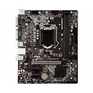 Msi H310M Pro-VD Plus Soket 1151 DDR4 2666 DVI VGA Usb3.1 Matx Win7+Win10 Destekli Anakart