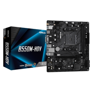 ASROCK B550M-HDV 2xDDR4 M.2 D-SUB DVI HDMI AM4 Soket Anakart