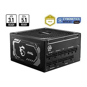 MSI MAG A1250GL PCIE5 1250W 80+Gold Full Mod�ler Power Supply