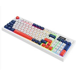 Everest KB-85 SILENT PRO Kablosuz Beyaz/Mavi/K�rm�z� Sessiz RGB T�rk�e Q Membrane Oyuncu Klavyesi