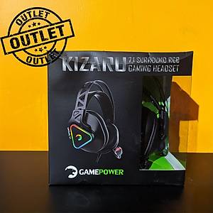 Gamepower Kizaru 7.1 Siyah Surround RGB Oyuncu Kulakl�k - Outlet