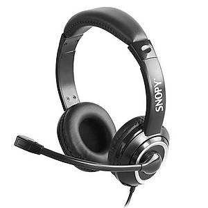 Snopy SN-X4 X-Zoom Siyah Pc-Telefon Mikrofonlu Kulakl�k