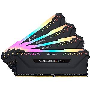 Corsair CMW32GX4M4D3600C18 32GB (4x8GB) DDR4 3600 MHz C18 Vengeance Black RGB Pro DIMM Bellek Ram