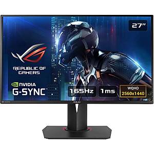 Asus 27 PG278QR Gaming 2K  Led G-Sync 2560x1440 1ms, 165hz 3YIL DP, HDMI MM Vesa Eyecare G-Sync Pivot Monit�r