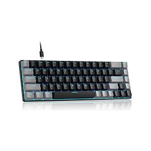 MageGee MK-BOX 68 Tu� RGB %65 TKL Red Switch Kablolu Gri Mekanik Oyuncu Klavyesi