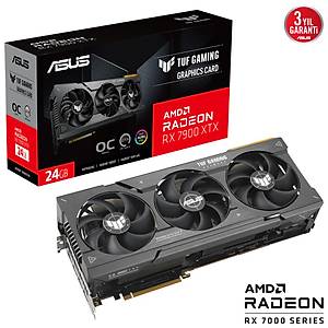 Asus TUF-RX7900XTX-O24G-GAMING 24GB GDDR6 384B Ekran Kart�
