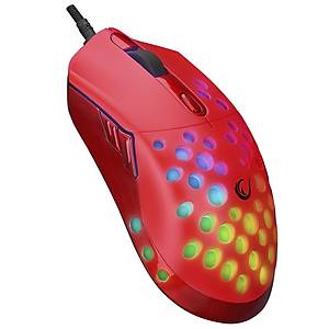 Rampage SMX-R66 ROCKET Ultra Hafif K�rm�z� RGB Ledli 12000dpi Gaming Oyuncu Mouse