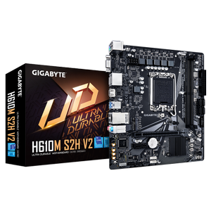 Gigabayt H610M S2H V2 DDR5 5600MHZ D-SUB HDMI DP MATX 1700P Anakart