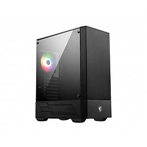 MSI MAG FORGE 111R Temperli Cam 1 x 120mm ARGB Fan ATX Gaming Bilgisayar Kasas�