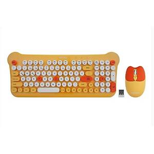 Everest Bunny KM-6244 Sar� Kablosuz Oyuncu Mekanik Q Klavye Mouse Seti