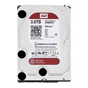 Western Digital Red 3,5 Sata III 6Gb/s 3TB 64MB 7/24 Nas WD30EFRX HDD & Harddisk