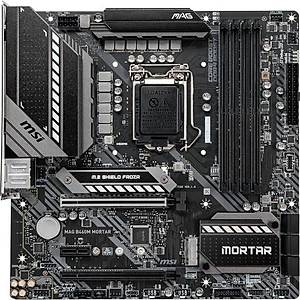 Msi Mag B460M Mortar Soket 1200 DDR4 2933 HDMI DP M.2 Usb 3.2 RGB Matx Anakart