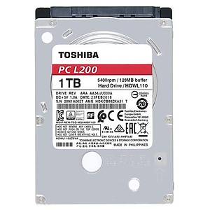 Toshiba L200 1TB HDWL110UZSVA 2.5 128MB 5400rpm Notebook HardDisk