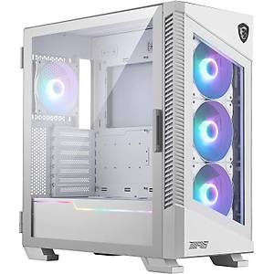 Msi Mpg Velox 100R 4x120mm Fanl� ATX Temperli Cam Beyaz Gaming Bilgisayar Kasas�