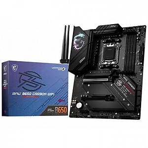 Ms� Mpg B650 CARBON WIFI DDR5 6600MHz(OC) HDMI DP M.2 ATX Anakart