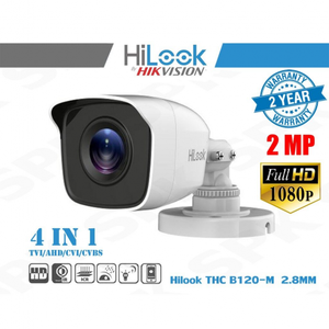 HiLook THC-B123-M 2Mpix 30Mt Gece G�r���, 2,8mm Lens, Metal Kasa, Bullet Kamera