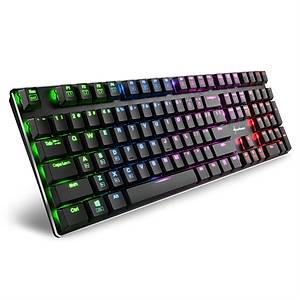 Sharkoon PureWriter RGB Mavi Swich Mekanik Gaming Oyuncu Klavyesi