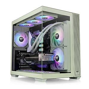 Thermaltake View 380 Matcha Green 4x12cm ARGB Fanl� Bilgisayar Kasas�
