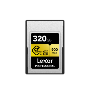 Lexar 320GB LCAGOLD320G-RNENG CF-Exp Type A Card Gold Series 900/800MBs Haf�za Kart�