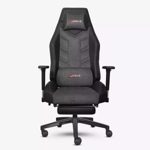 xDrive F�rt�na Profesyonel Oyuncu Koltu�u Ayak Uzatmal� Kuma� Gri/Siyah