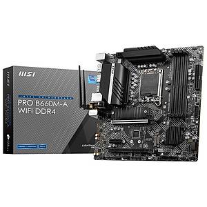 Ms� Pro B660M-A WIFI DDR4 4800(OC) M.2 mATX 1700p Anakart