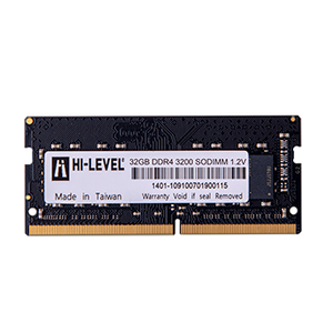 Hi-Level 32GB DDR4 3200Mhz SODIMM 1.2V HLV-SOPC25600D4/32G Notebook Ram