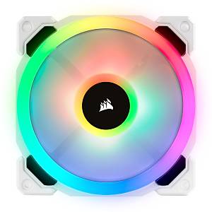 Corsair CO-9050092-WW LL120 RGB 120 MM �ift RGB Renk D�ng�l� Beyaz PWM FAN Lighting Node Pro Kontrolc� Ile Birlikte 3�Lu Paket