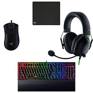 Razer BlackWidow V3 Mekanik Kablolu Oyuncu Ekipman Seti-3 (Blackshark - Deathadder Mini- Gxt754)