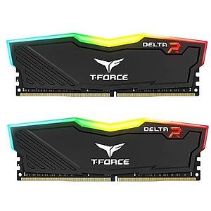 Team T-Force Delta RGB Black 16GB (2x8GB) 3600MHz CL18 DDR4 TF3D416G3600HC18JDC01 Gaming Ram