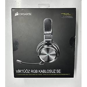 Corsair Virtuoso RGB Wireless SE 7.1 Kablolu/Kablosuz Kulak �st� Oyuncu Kulakl��� (OUTLET)
