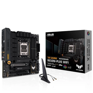 ASUS TUF GAMING B650M-PLUS WIFI 4xDDR5 2x M.2 HDMI DP Type-C Wi-Fi 6 Bluetooht v5.2 AMD Ryzen 7000 Serisi AM5 Soket Anakart