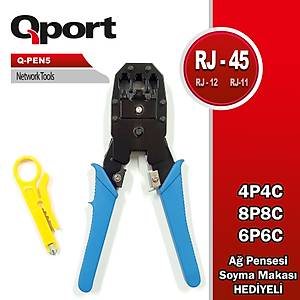 Qport Q-Pen5 RJ45/RJ11 S�kma Pensesi