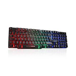 Dark Elite Force Gk1000 Mekanik Hisli Rainbow Ayd�nlatmal� T�rk�e Q Oyuncu Klavyesi