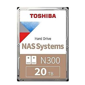 TOSHIBA N300 7200RPM 20TB SATA 512MB HDWG62AUSZVA