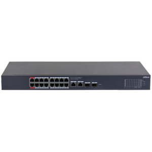 Dahua CS4220-16GT-190 16Port Gigabit 16 Port PoE 190W +2 Port Gigabit Uplink +2 Port SFP Gigabit Combo Cloud Y�netilebilir Switch