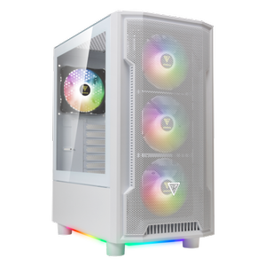 Gamdias Athena M6 Lite 850W Tempered Glass Mesh ARGB 80+ Bronze ATX White Edition, Oyuncu Kasas�