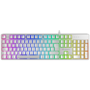 GameBooster G24W Enigma Rainbow Red Switch Beyaz Oyuncu Klavyesi