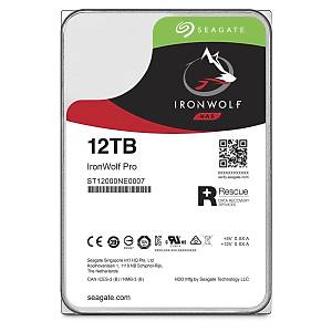 Seagate Ironwolf Pro 3.5 12TB Sata 3.0 256MB 250MB/S RV Sens�r 7200RPM 300TB/Y�l �� Y�k� 7/24 E-Nas Data Kurtarmal� Disk ST12000NE0007 HDD & Harddisk