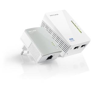 Tp-Link TL-WPA4220KIT ( TL-WPA4220 & TL-PA4010 ) 300Mbps AV600 Wi-F� Powerline Elektrik Hatt� �nternet Geni�letici Adapt�r Kit
