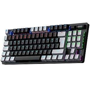 GamePower Eva 5 60M Mekanik Blue Switch T�rk�e Q 88 Tu� USB Gaming Klavye