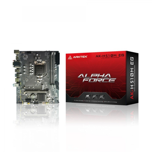 Arktek Alpha Force AK-H510M EG 2xDDR4 M.2 HDMI DP 10-11.Nesil LGA1200 Soket Anakart