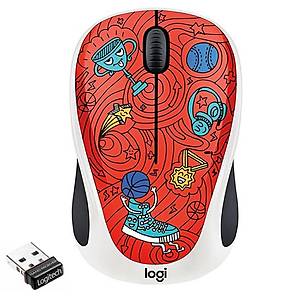 Logitech M238 Kablosuz The Doodle Collection Champion Coral 910-0 Mouse
